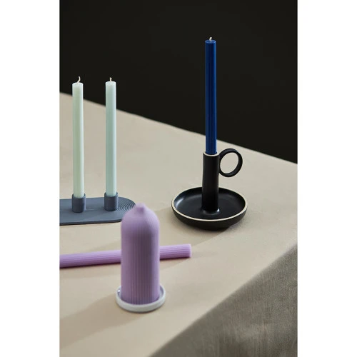 Свеча декоративная цвета лаванды из коллекции edge, 16,5см