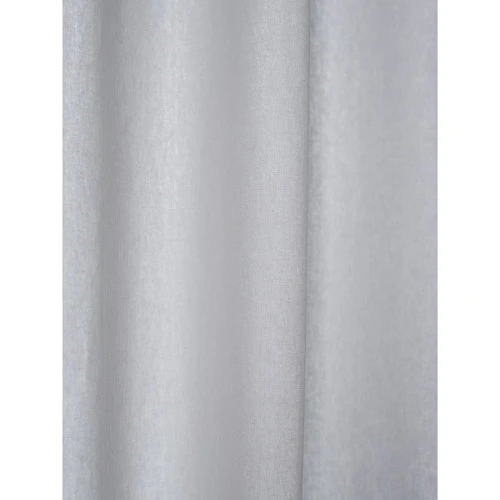 Штора из хлопка с помпонами серо-синего цвета из коллекции essential, 150х290 см