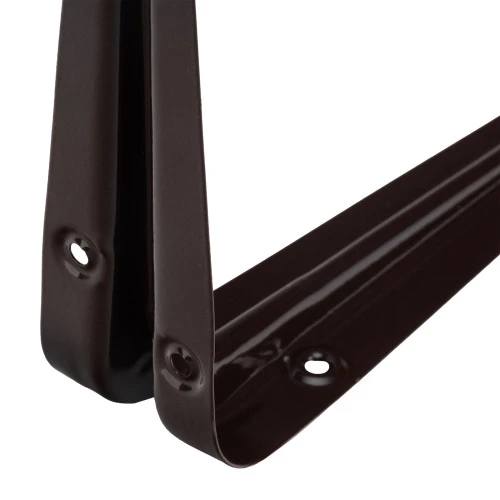 Кронштейн угловой с ребром, 150 х 200 мм, коричневый Сибртех