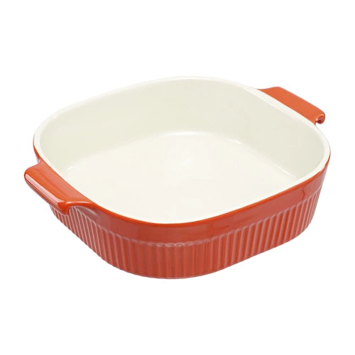 Блюдо для запекания soft ripples, 26,2х22,6 см, красное