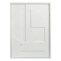 Панно декоративное с эффектом 3d minimalism, с белой рамой, 50х70 см