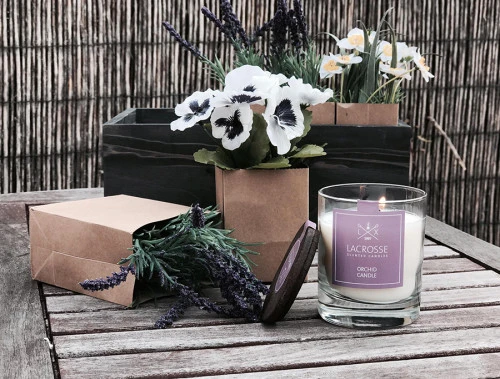 Свеча ароматическая lacrosse, orchid, 40 ч