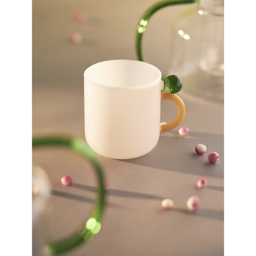 Кружка orb, 345 мл, янтарная/зеленая