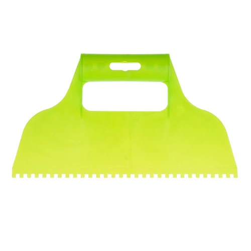 Шпатель для клея, пластмассовый, зубчатый 4 х 4 мм Сибртех