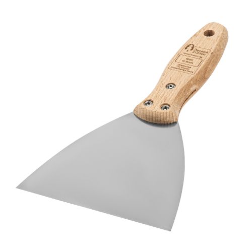 Шпательная лопатка из нержавеющей стали, 120 мм, буковая рукоятка, EFP Matrix