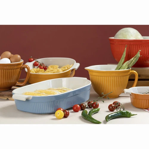 Блюдо для запекания soft ripples, 35,9х23,3 см, карамельное