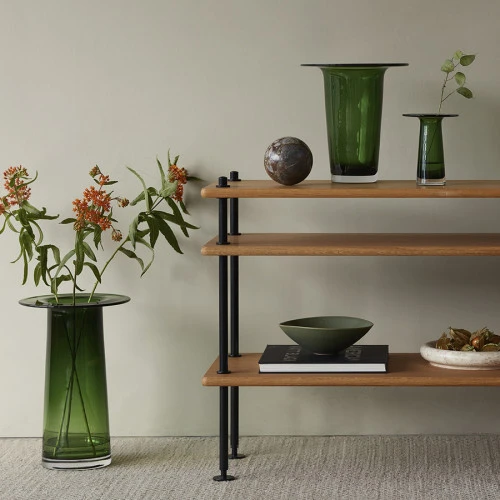 Ваза victoria, 36 см, зеленая