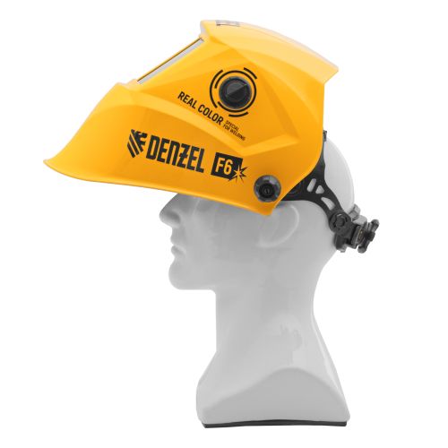 Щиток защитный лицевой (маска сварщика) F6, см. окно 93х43, Real Color, DIN4/5-8/9-13// Denzel