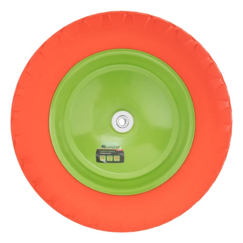 Колесо полиуретановое 4.80/4-8, длина оси 90 мм, подшипник 12 мм Сибртех