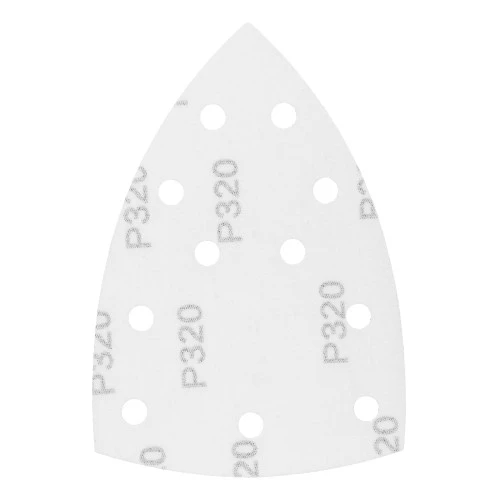 Треугольник абразивный на ворc. подложке под "липучку", перф., P 320, 150х150х100 мм, 5 шт. Denzel