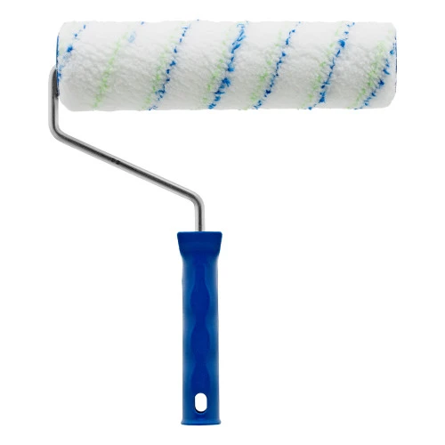 Валик "Водные краски", 250 мм, ворс 12 мм, D 48 мм, D ручки 8 мм, полиэстер Сибртех