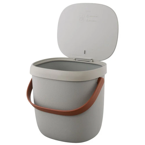 Контейнер для пищевых отходов foody, 3,5 л, серый