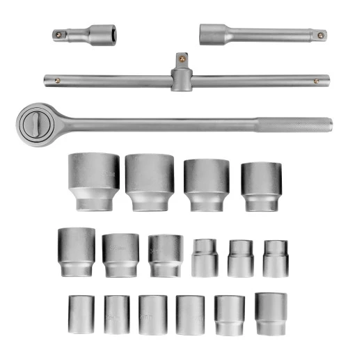 Набор торцевых головок 3/4", головки 19 х 50 мм, 20 предметов, в метал. боксе Matrix