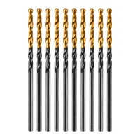 Сверло по металлу, 2 мм, HSS-Tin, Golden Tip, 10 шт. Denzel