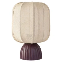 Лампа настольная texture rib, 27х39 см, вишневая/бежевая