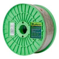 Трос металлополимерный прозрачный ПР-3.0, толщина 3.0 мм, катушка 200 метров Сибртех