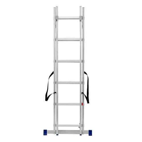 Лестница, 2 х 6 ступеней, алюминиевая, двухсекционная, Сибртех