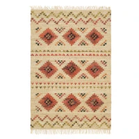 Ковер из шерсти по мотивам башкирских орнаментов из коллекции cultural heritage, 120х180 см