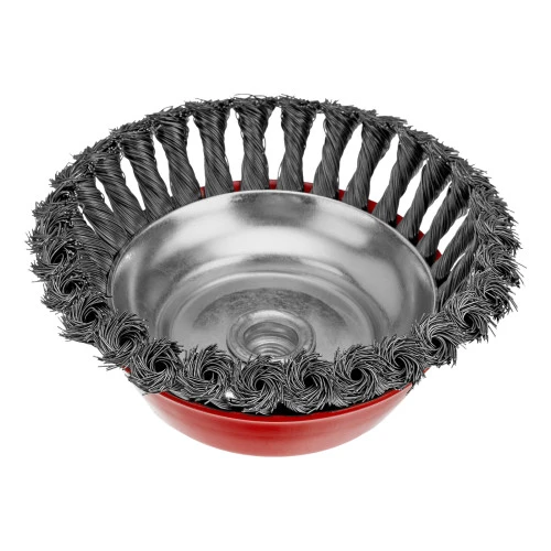 Щетка для УШМ, 150 мм, М14, "чашка", крученая проволока 0.5 мм Matrix