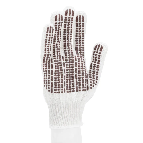 Перчатки трикотажные, ПВХ гель "Протектор", оверлок Сибртех