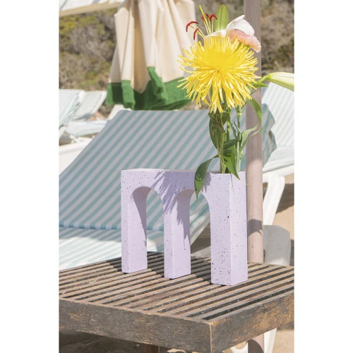 Ваза для цветов двойная acquedotto, 22 см, лиловая