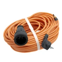 Удлинитель-шнур силовой 30 м, 16А, тип УХ16, ПВС, усиленный, 1 розетка без заземления Сибртех