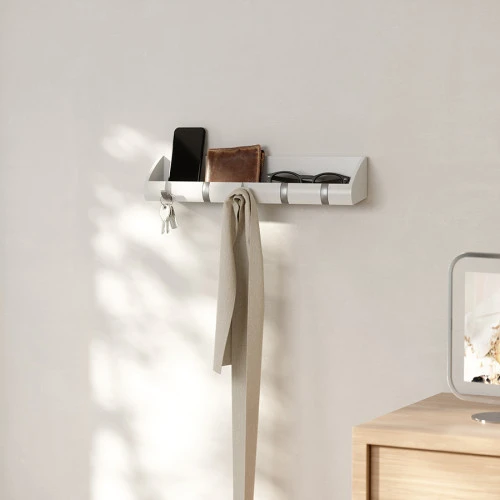 Вешалка-органайзер cubby белая