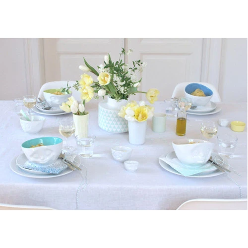 Чаша grinning, 500 мл, белая/фисташковая