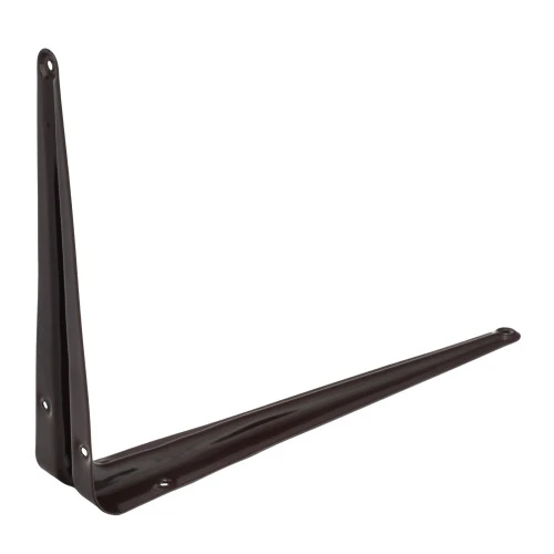 Кронштейн угловой с ребром, 200 х 250 мм, коричневый Сибртех