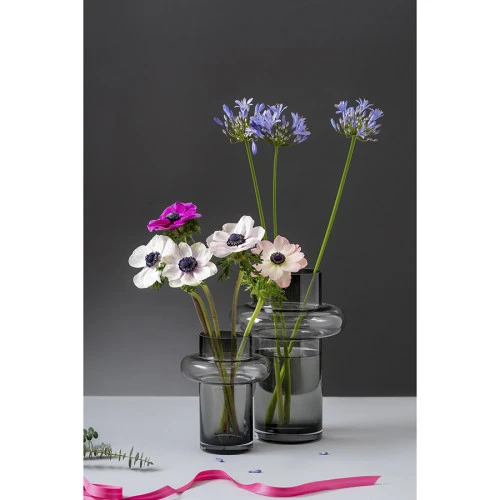 Ваза vayr, 30 см, серая