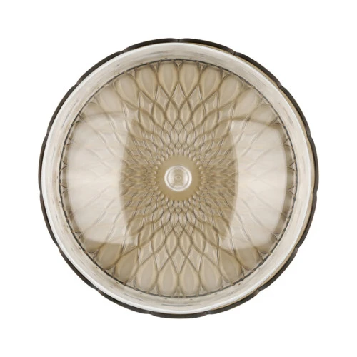 Блюдо сервировочное с крышкой vanity, D30 см, коричневое