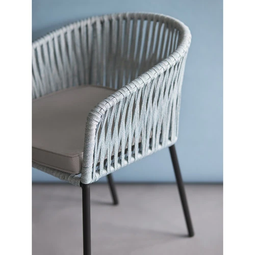 Стул reed, черный/серо-голубой