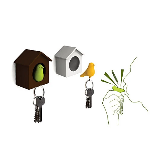 Держатель для ключей sparrow, белый/розовый