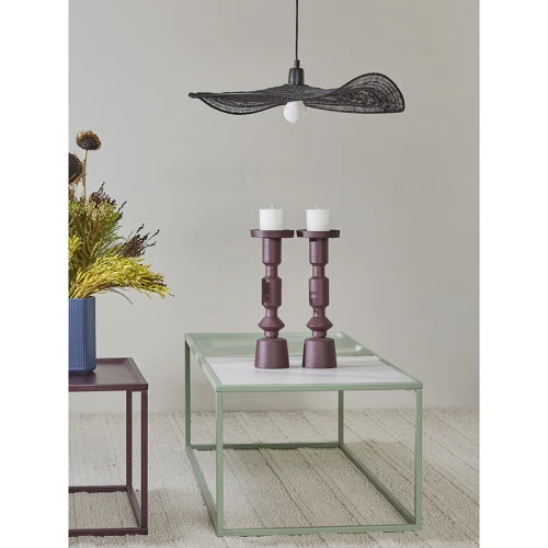 Столик журнальный mayen, 110х50 см, белый/зеленый