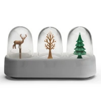 Набор емкостей для соли, перца, зубочисток с подставкой forest ecology