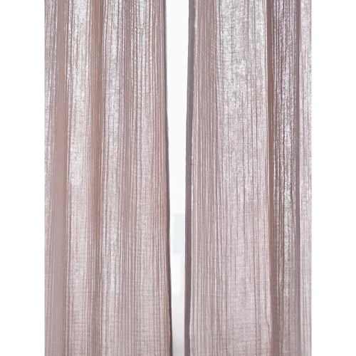 Штора из муслина бежево-серого цвета из коллекции essential, 150х290 см