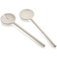 Набор столовых приборов для салата tiffany, молочно-белые