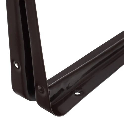 Кронштейн угловой с ребром, 250 х 300 мм, коричневый Сибртех