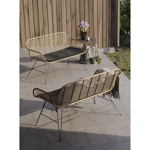 Кушетка vetle bent, 125х68х81 см, ротанг