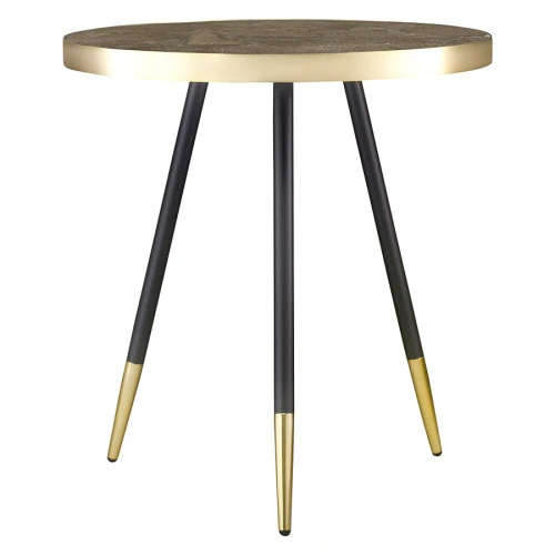 Столик hedda, D55 см, черный/матовое золото