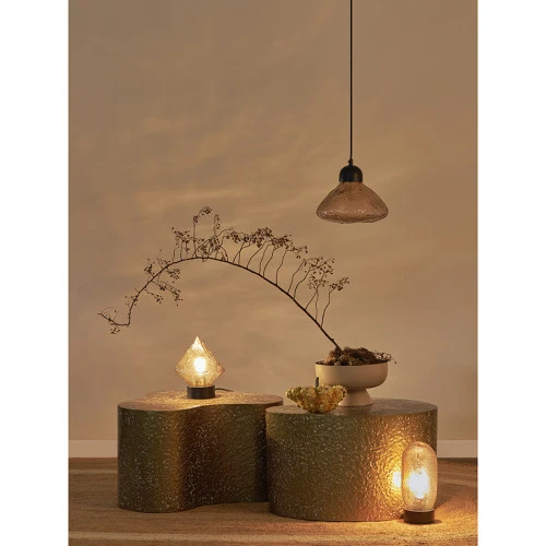 Светильник настольный frozen light, D13х27 см, янтарный