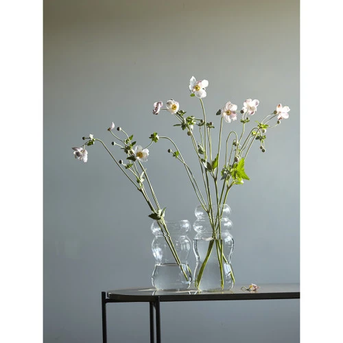 Ваза swell, 27 см, прозрачная