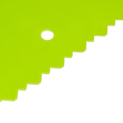 Шпатель для клея, пластмассовый, 130 х 170 мм, зубчатый Сибртех