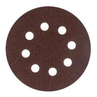 Круг абразивный на ворсовой подложке под "липучку", перфорированный, P 60, 125 мм, 5 шт Сибртех