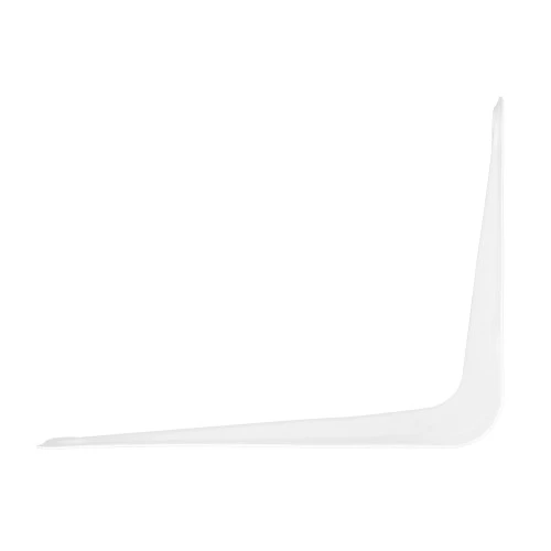 Кронштейн угловой с ребром, 75 х 100 мм, белый Сибртех