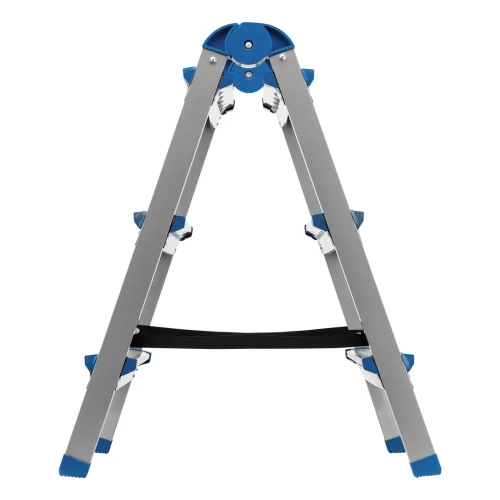 Стремянка двухсторонняя 3 ступени, сталь профиль, стальные ступени, Сибртех