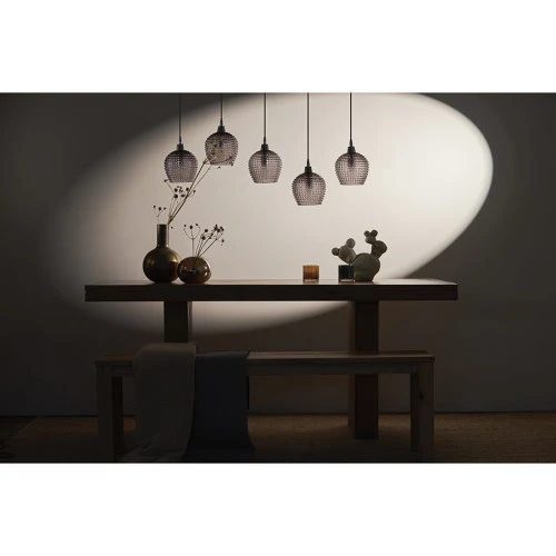 Светильник подвесной каскадный aurora, 110х18 см, серый