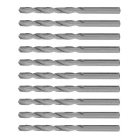 Сверло по металлу, 6 мм, полированное, HSS, 10 шт, цилиндрический хвостовик Matrix