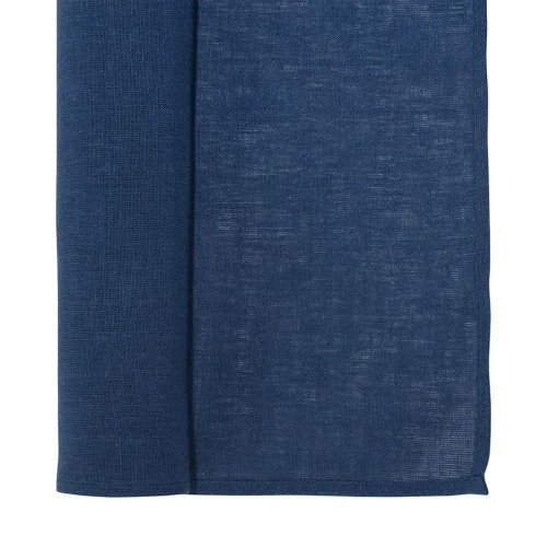Дорожка на стол из стираного льна синего цвета из коллекции essential, 45х150 см
