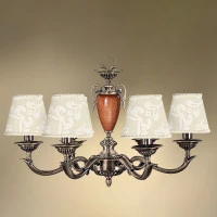 Люстра 6-ти рожковая с абажурами 6*14-402.56/06178/6А СПАРТА